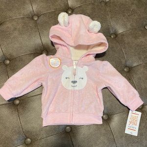 new born zip up sweatshirt made by carter’s